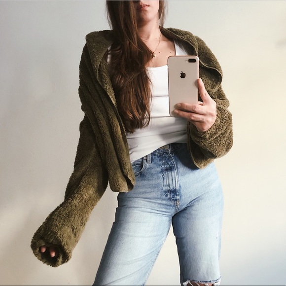 Last One L* Jacket Faux fur hoodie jacket - Picture 2 of 8